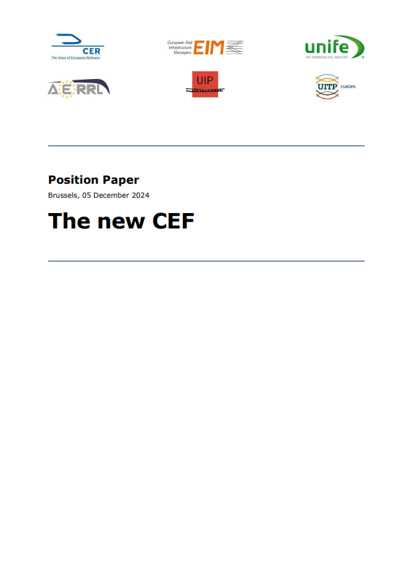 Rail Sector Position Paper: The New CEF