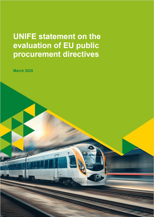 UNIFE statement on the evaluation of EU public procurement directives